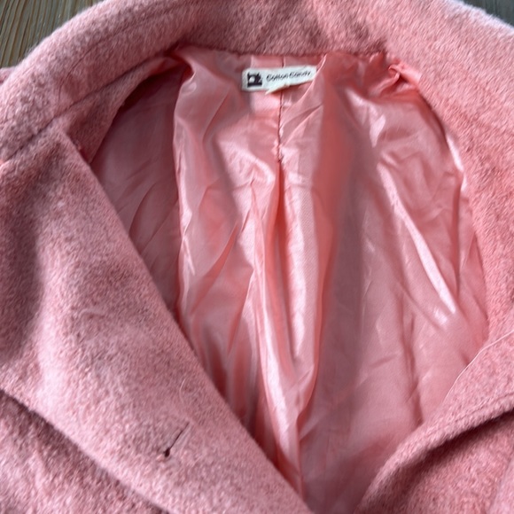 Cotton Candy Pink Wool Blend Coat - Picture 5 of 6